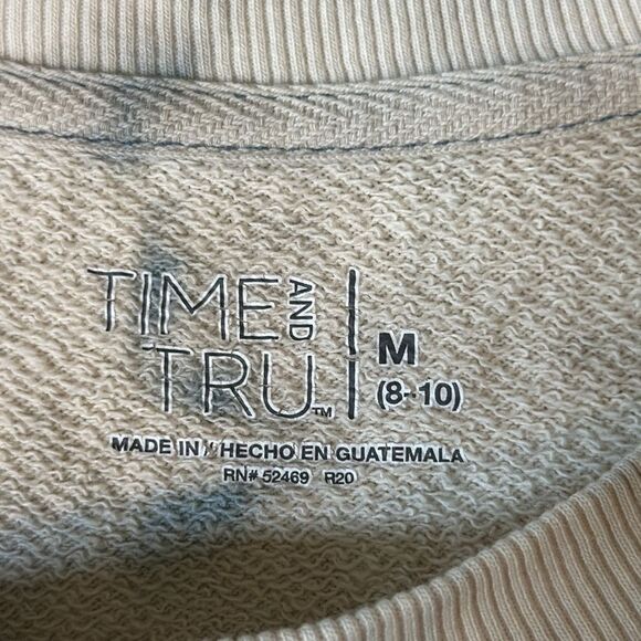 Oversized Bleach Washed Sweatshirt Inhale Exhale | Size M - Picture 4 of 6